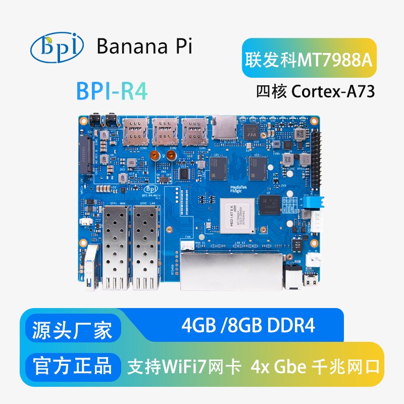 Bananapi Bpi R4 Wifi 7 - Banana Pi BPI-R4 Wysokowydajna Płytka Rozwojowa